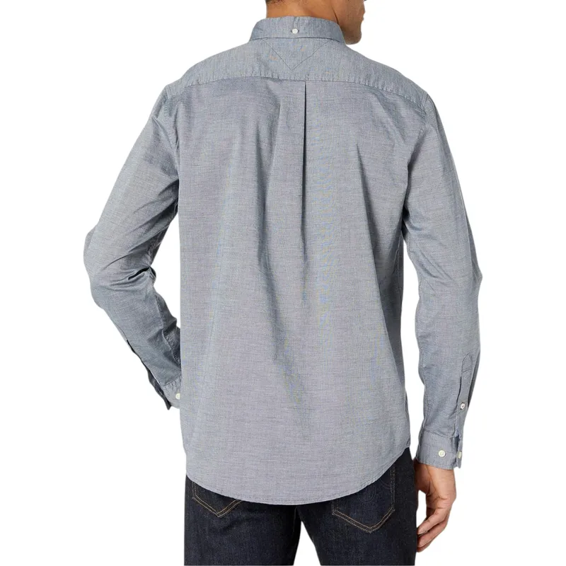 tommy hilfiger mens oxford shirt cotton casual formal top1