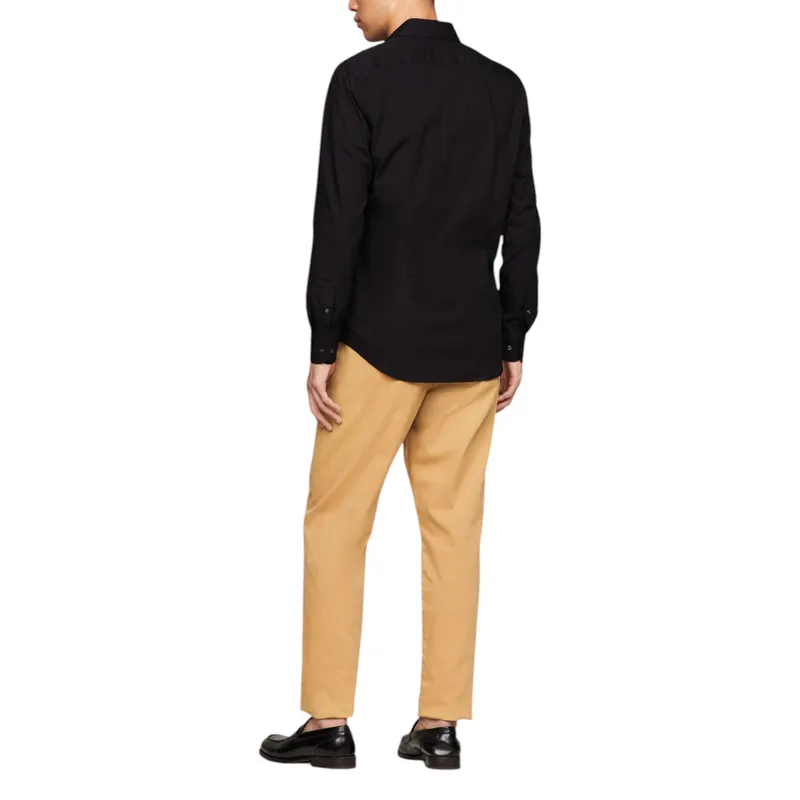 tommy hilfiger mens shirts long sleeve regular fit classic stretch cotton shirt2