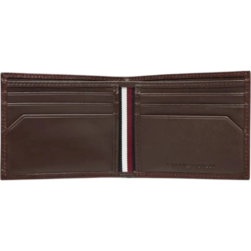 tommy hilfiger men's wallet premium genuine leather card holder bifold gift box1