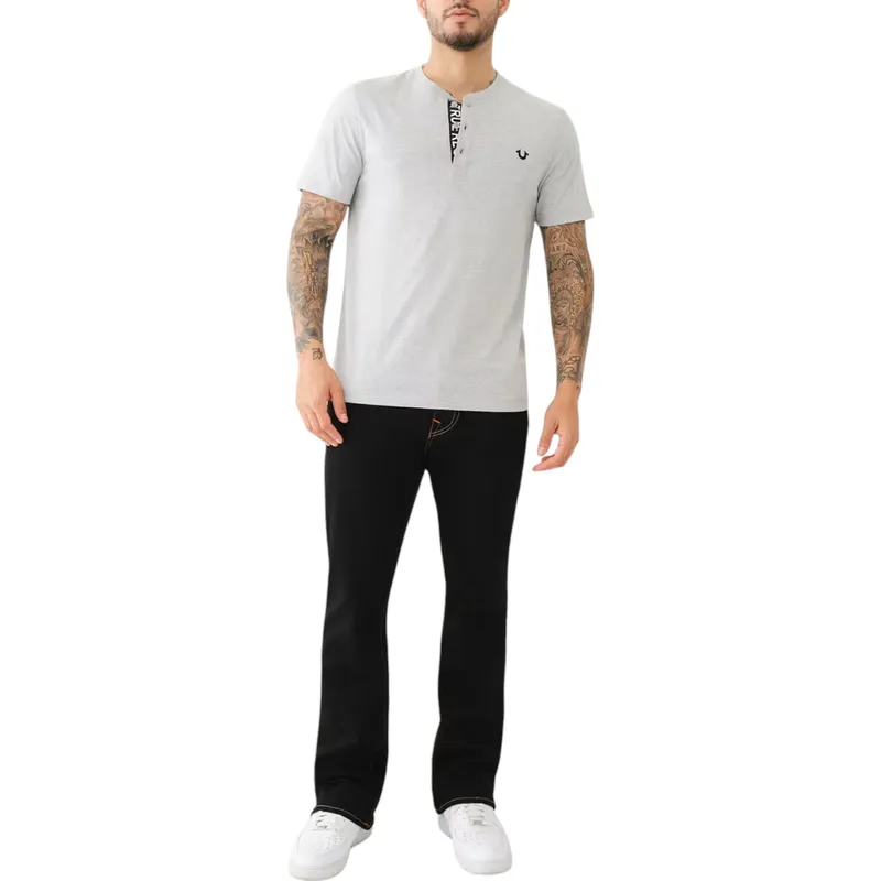 true religion 108426 mens henley t shirt grey1