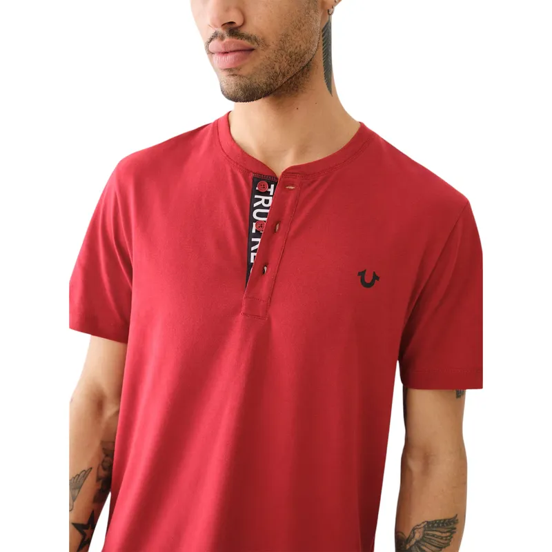 true religion 108426 mens henley t shirt red3