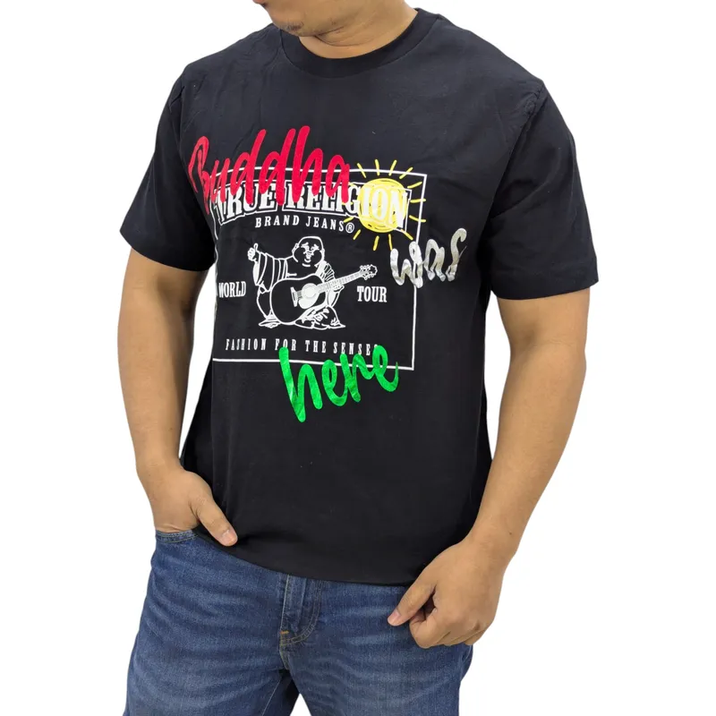 true religion 108430 mens t shirts buddha was here tee0