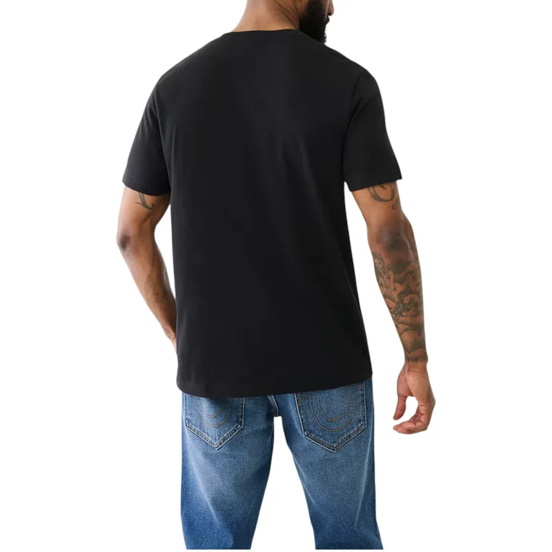 true religion mens henley t shirt short sleeve logo summer tee3