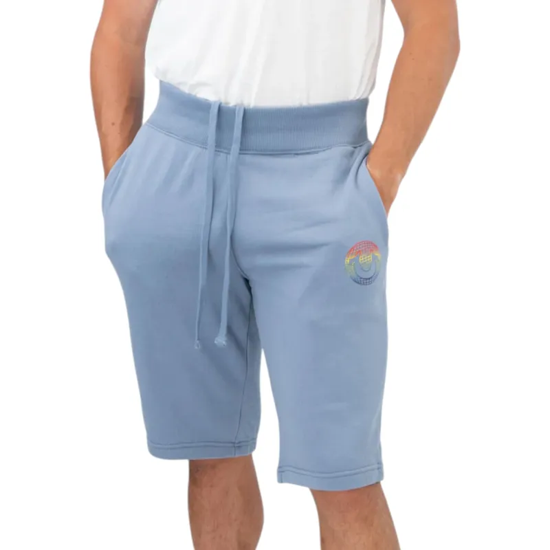 true religion mens shorts casual cotton knee summer denim blue6