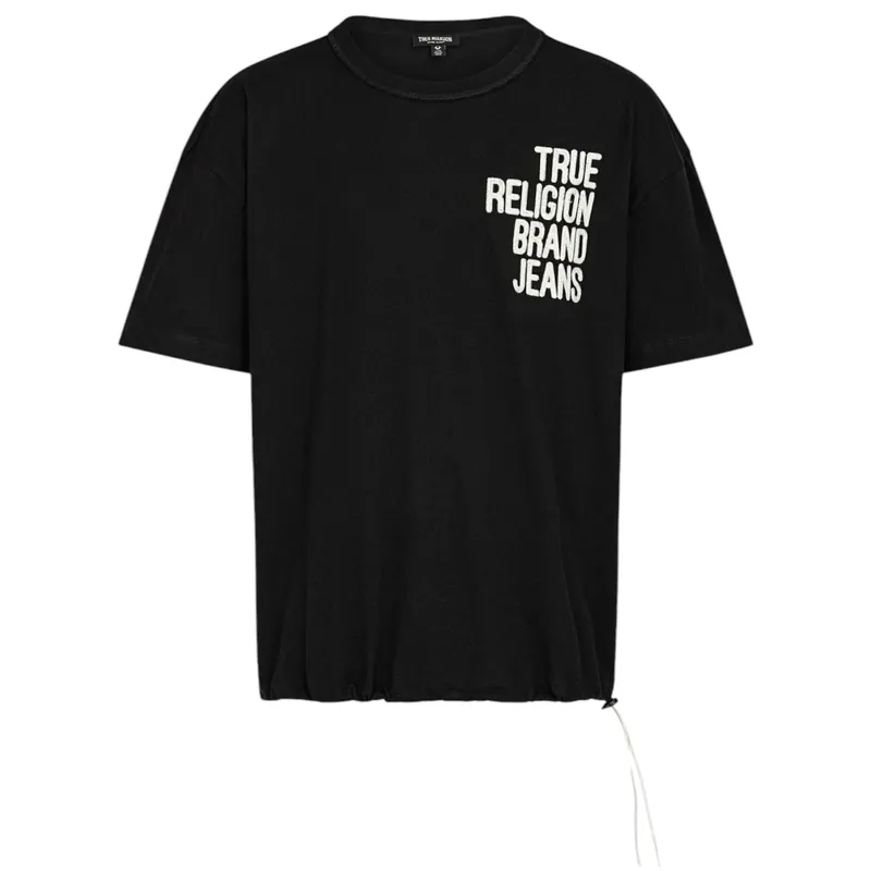 true religion mens t-shirt drop shoulder top1