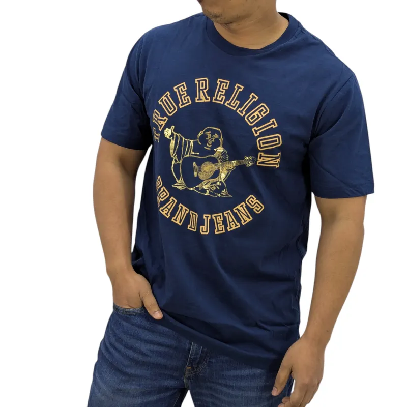 true religion mens t shirt short sleeve buddha graphic crew neck cotton tees new1