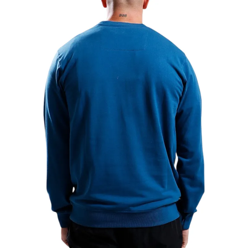 weekend offender men pullover sweatshirt petrol blue0