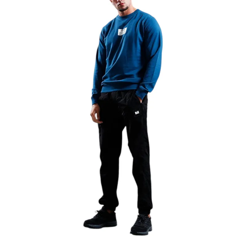 weekend offender men pullover sweatshirt petrol blue1