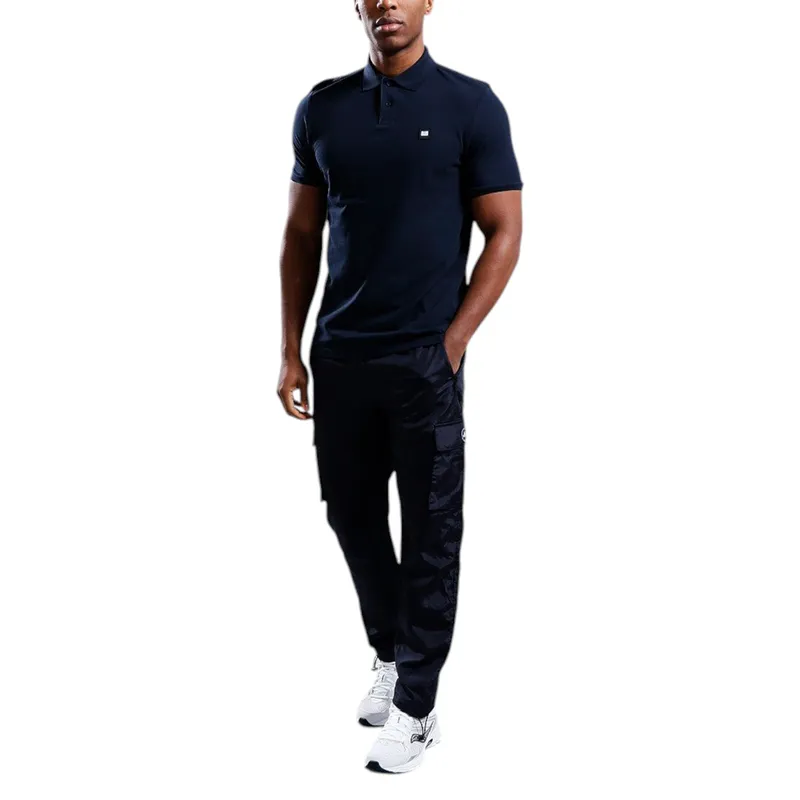 weekend offender mens polo shirt barnum summer golf polo blue1
