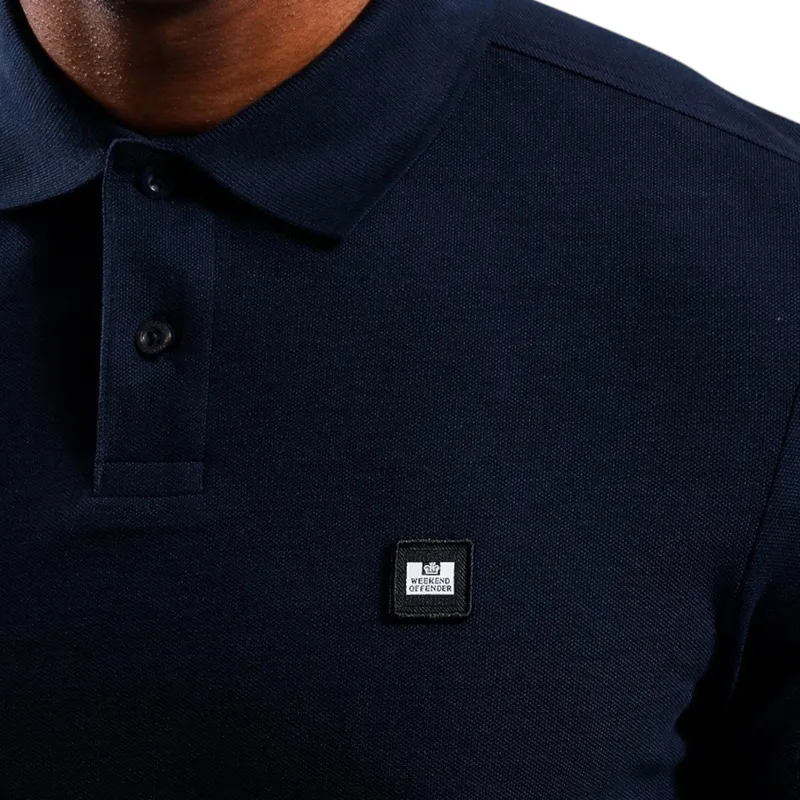 weekend offender mens polo shirt barnum summer golf polo blue3