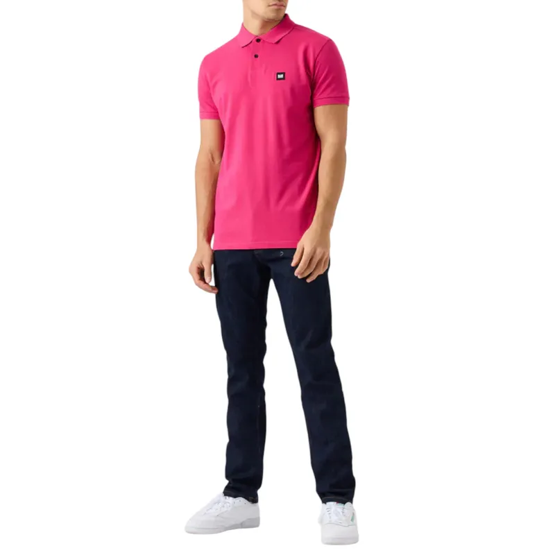 weekend offender mens polo shirt barnum summer golf polo bright pink0