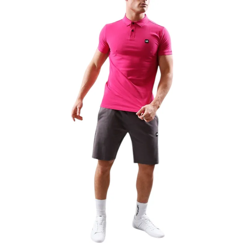 weekend offender mens polo shirt barnum summer golf polo bright pink1