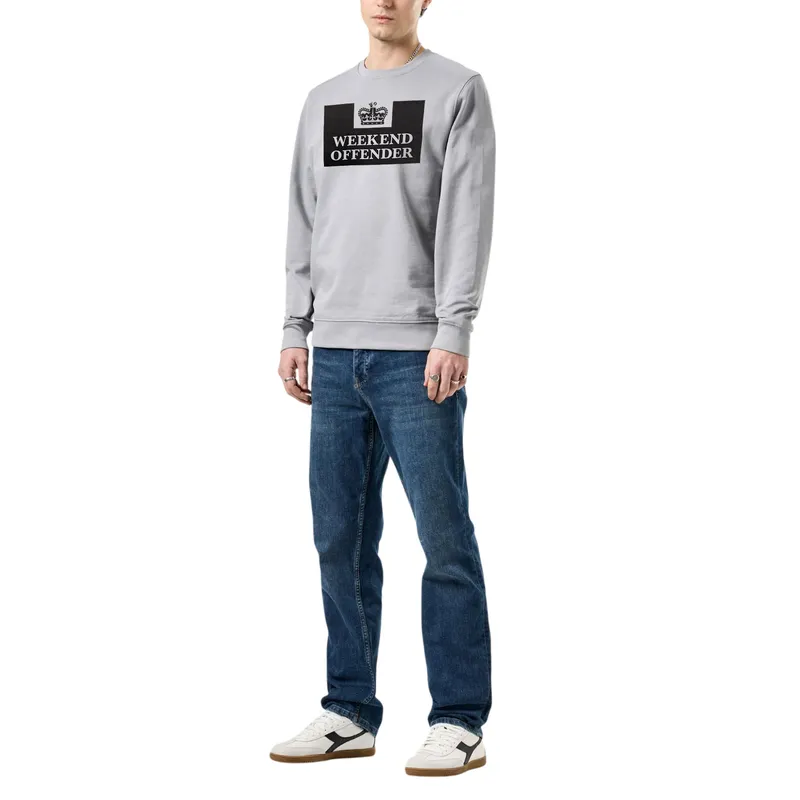 weekend offender mens sweatshirt smoke grey0