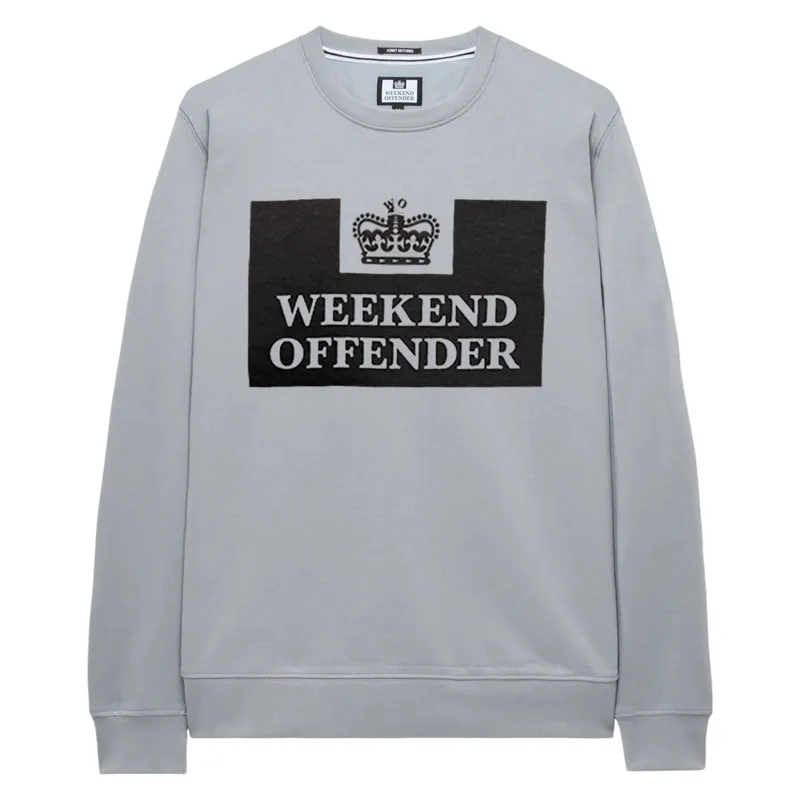 weekend offender mens sweatshirt smoke grey2