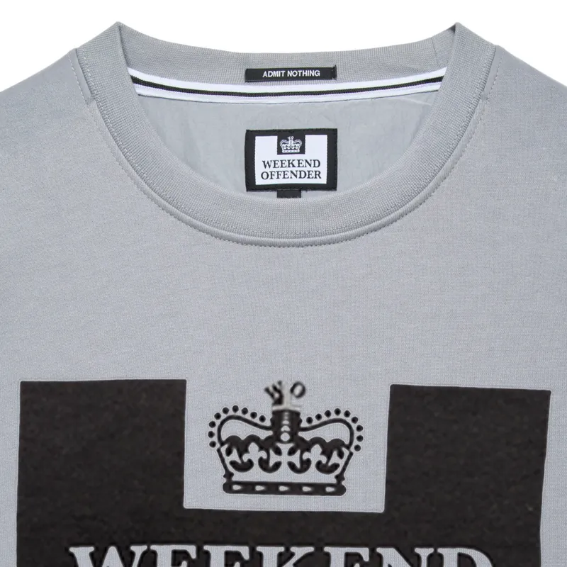 weekend offender mens sweatshirt smoke grey3