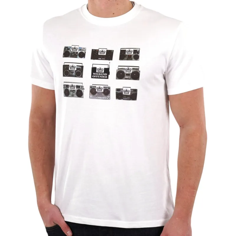 weekend offender mens t shirt boombox casual cotton tee2