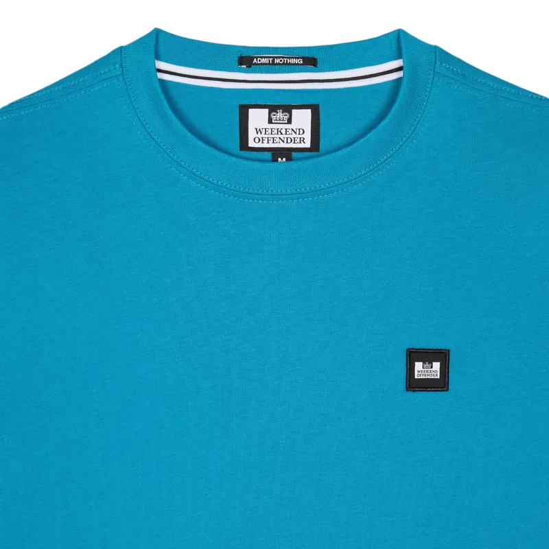 weekend offender mens t shirts cannon beach cotton kingfisher blue1