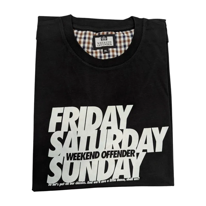 weekend offender mens t shirts short sleeve black0