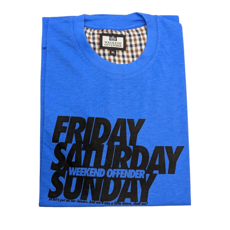 weekend offender mens t shirts short sleeve blue0