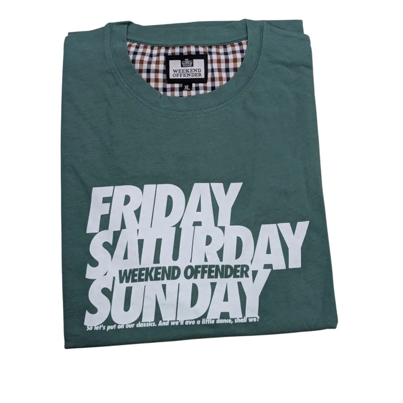 weekend offender mens t shirts short sleeve mint green0