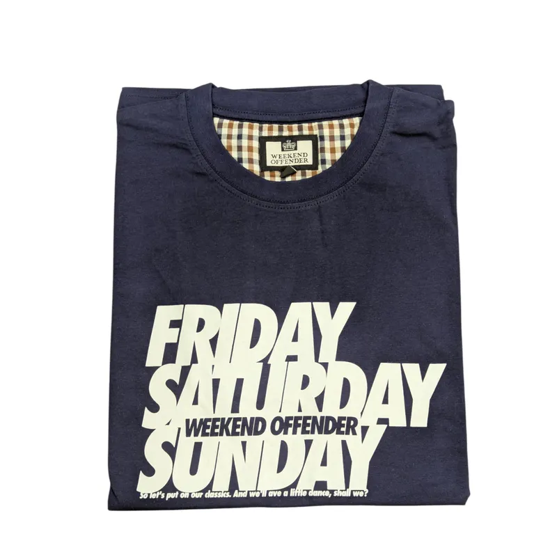 weekend offender mens t shirts short sleeve navy0
