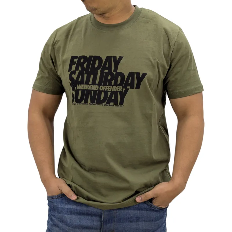 weekend offender mens t shirts short sleeve olive0