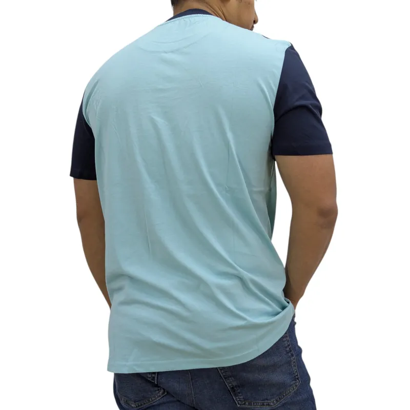 weekend offender studio 54 mens t shirt aqua and navy0