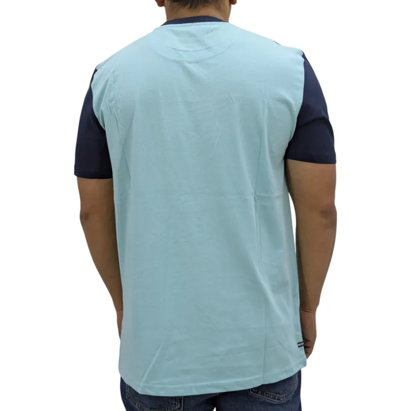 weekend offender studio 54 mens t shirt aqua and navy2