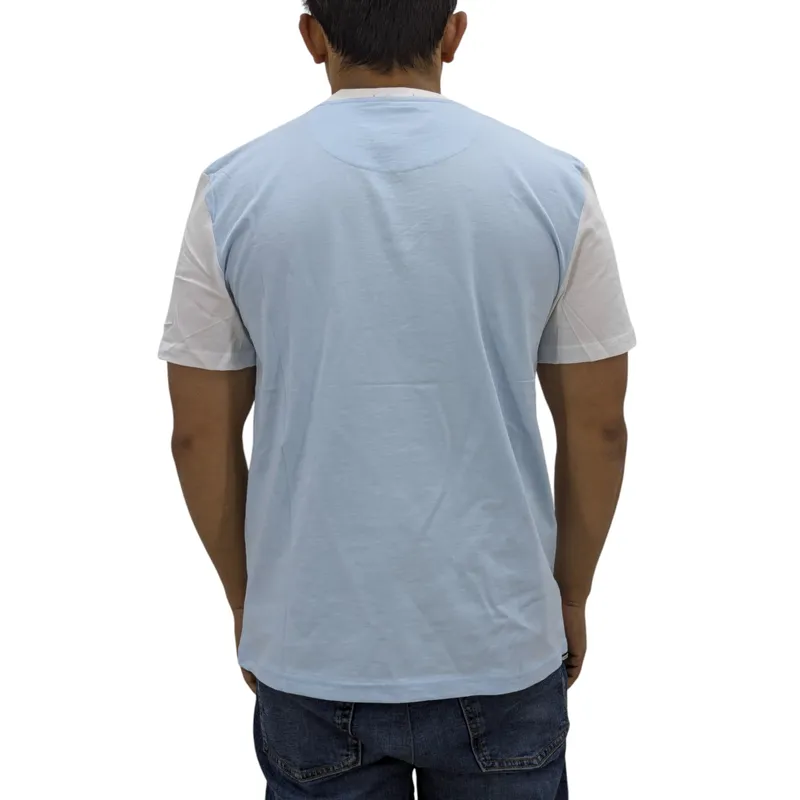weekend offender studio 54 mens t shirt white and aquawash1