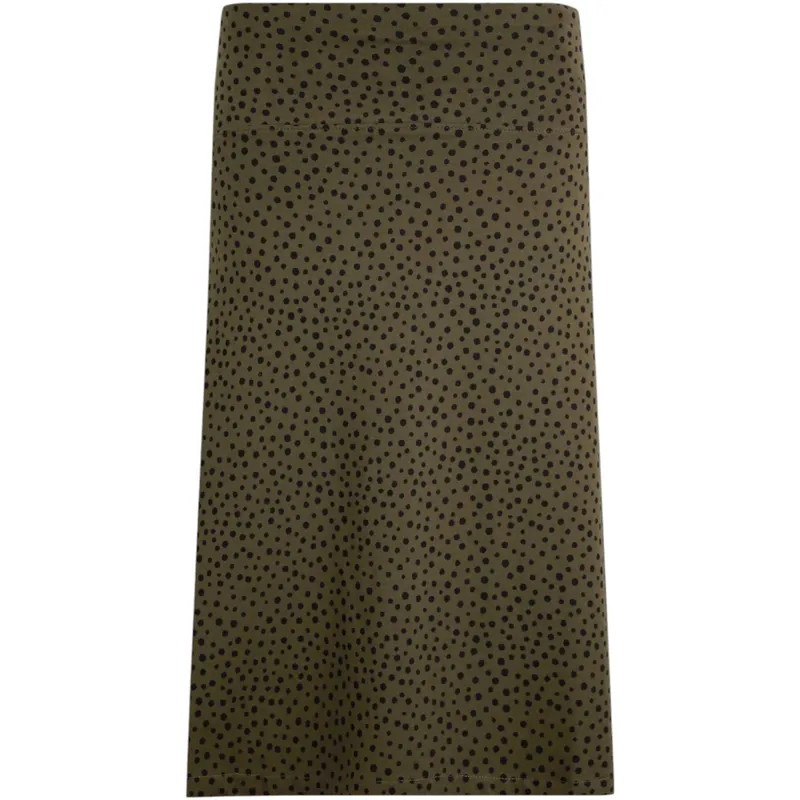 weird fish womens skirt kiruna jersey dark olive ladies organic bottoms5