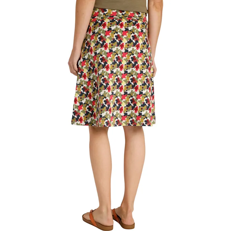 weird fish womens skirt malmo floral print jersey pearl grey0