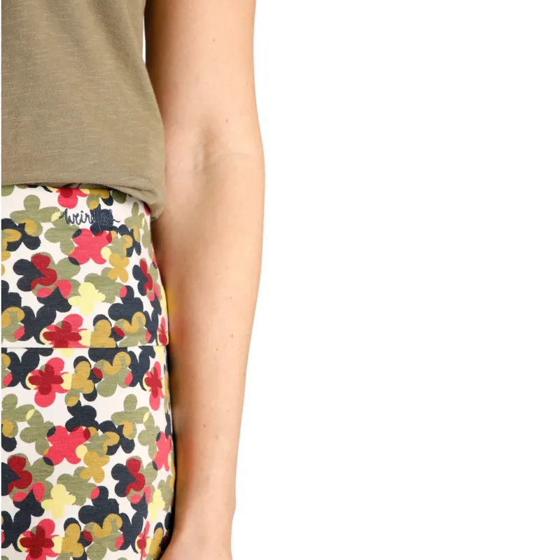 weird fish womens skirt malmo floral print jersey pearl grey2