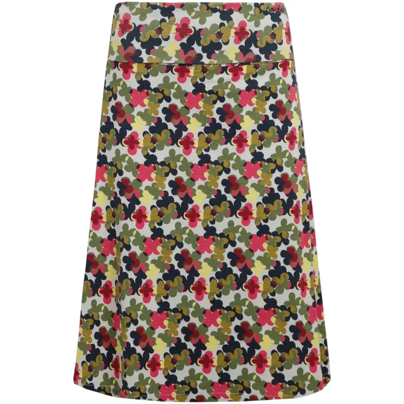 weird fish womens skirt malmo floral print jersey pearl grey3