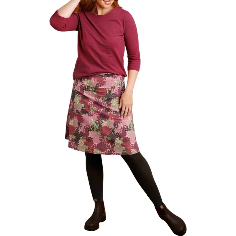 weird fish womens skirt malmo organic jersey dusty rose bottom0