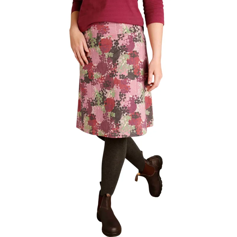 weird fish womens skirt malmo organic jersey dusty rose bottom2