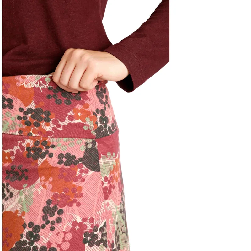 weird fish womens skirt malmo organic jersey dusty rose bottom4