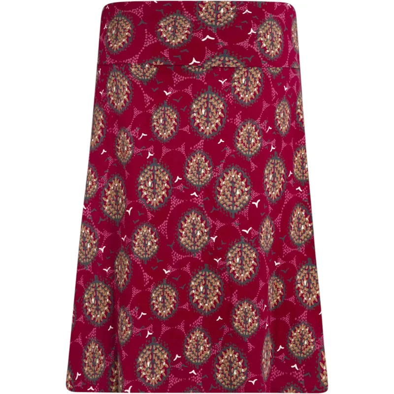 weird fish womens skirt malmo organic jersey skirt mulled wine bottom3