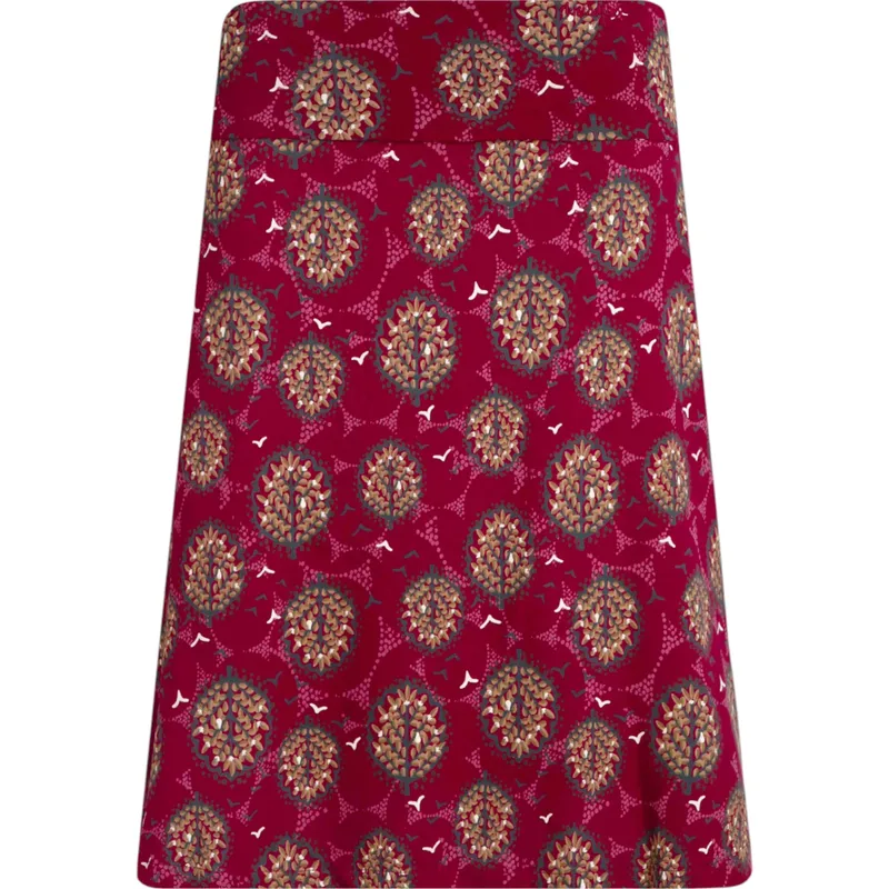 weird fish womens skirt malmo organic jersey skirt mulled wine bottom4
