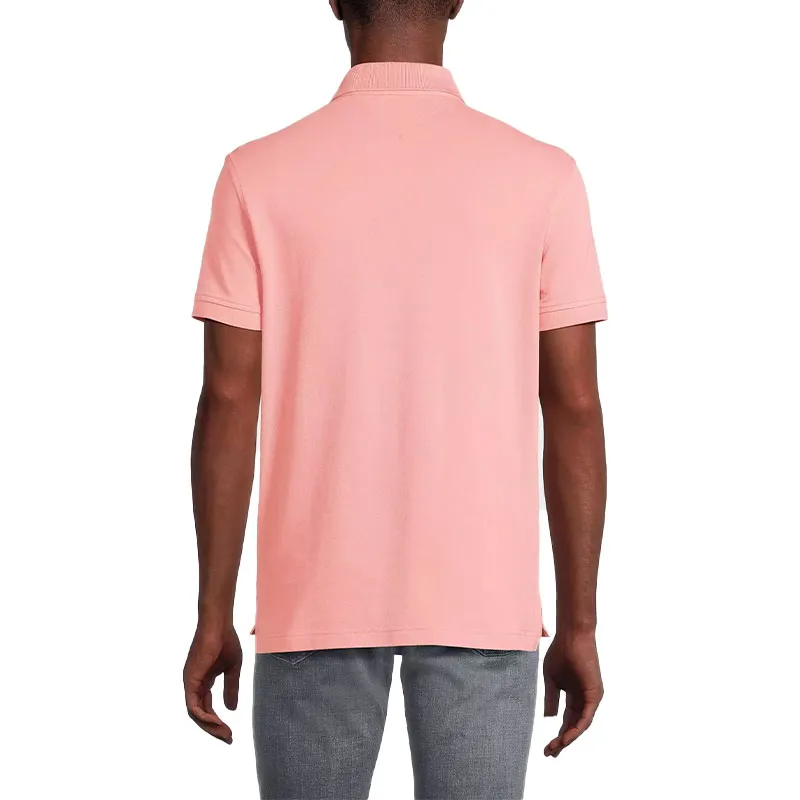 tommy hilfiger mens polo shirt core 1985 slim fit peach0