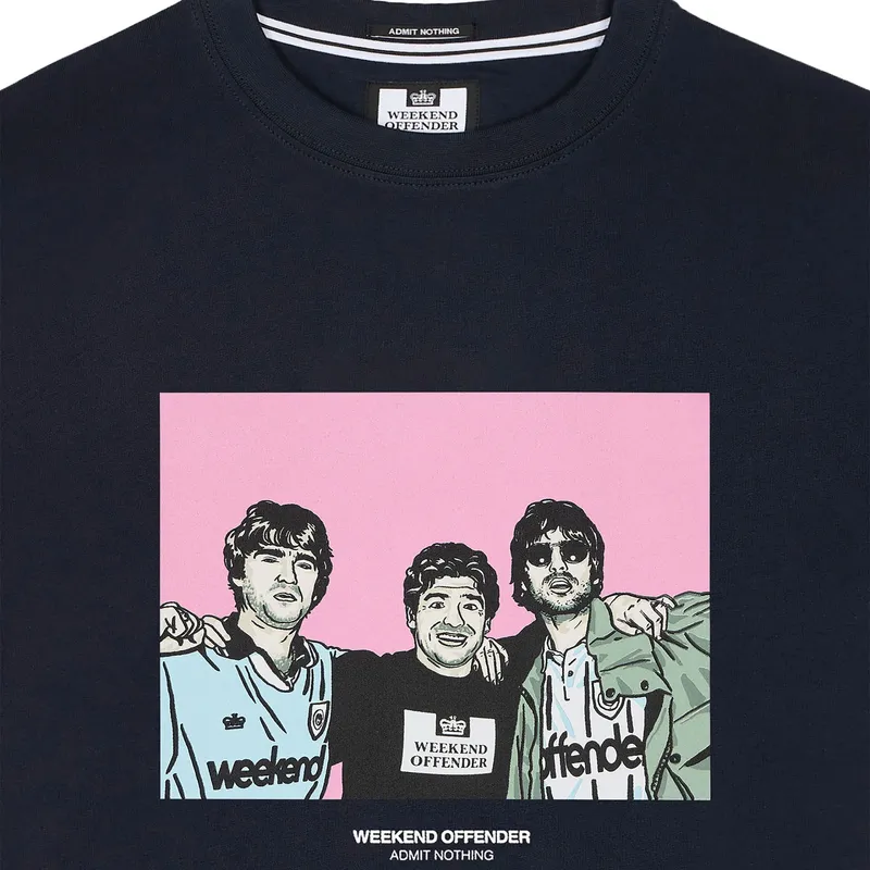 weekend offender mens t shirts diego graphic crew neck tee navy0