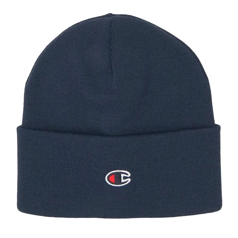 champion mens beanie hat winter thick knitted ribbed caps navy0