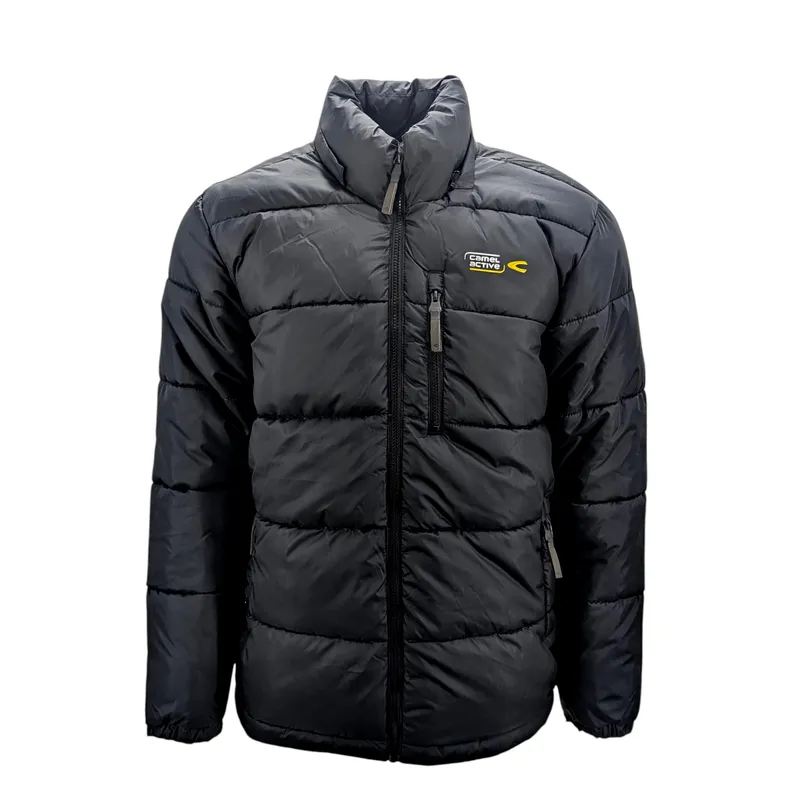 camel active mens puffer jacket quilted detachable hood0