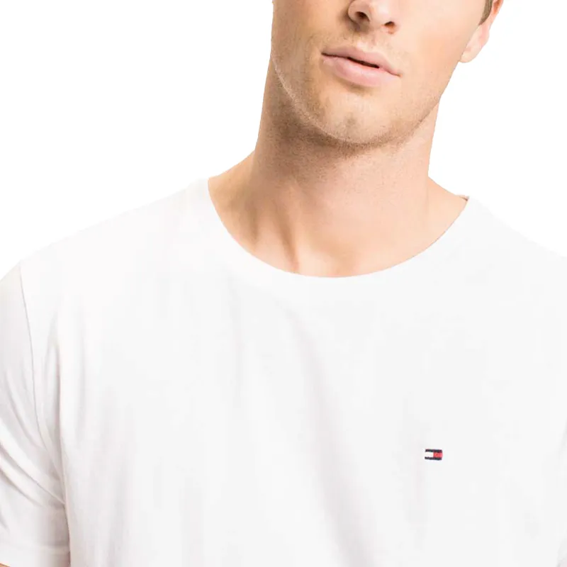 tommy hilfiger mens t-shirt crew neck short sleeve summer white0