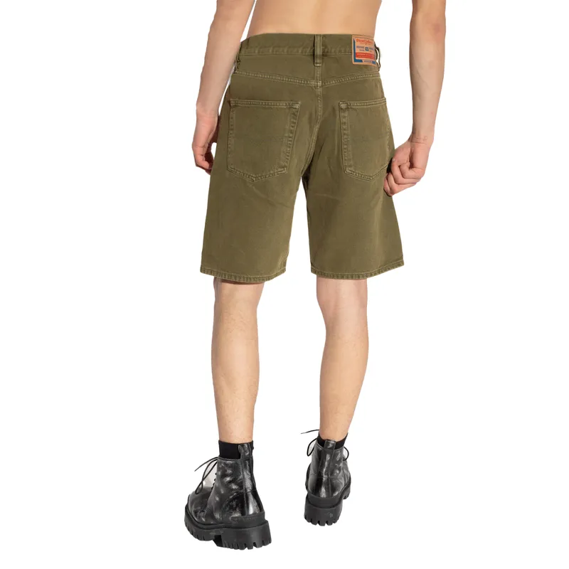 diesel regular-short mens denim shorts casual summer beachwear olive0