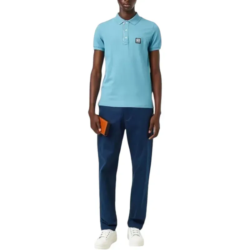 diesel t-harry a00082 mens polo shirt aqua blue0