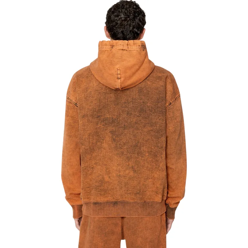 Diesel D-um-rib Mens Hoodie Track Denim Hoody Oversized - Top