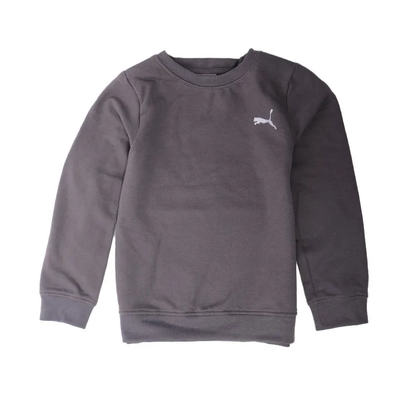 puma kids tracksuit cotton sweatshirt joggers full set grey0
