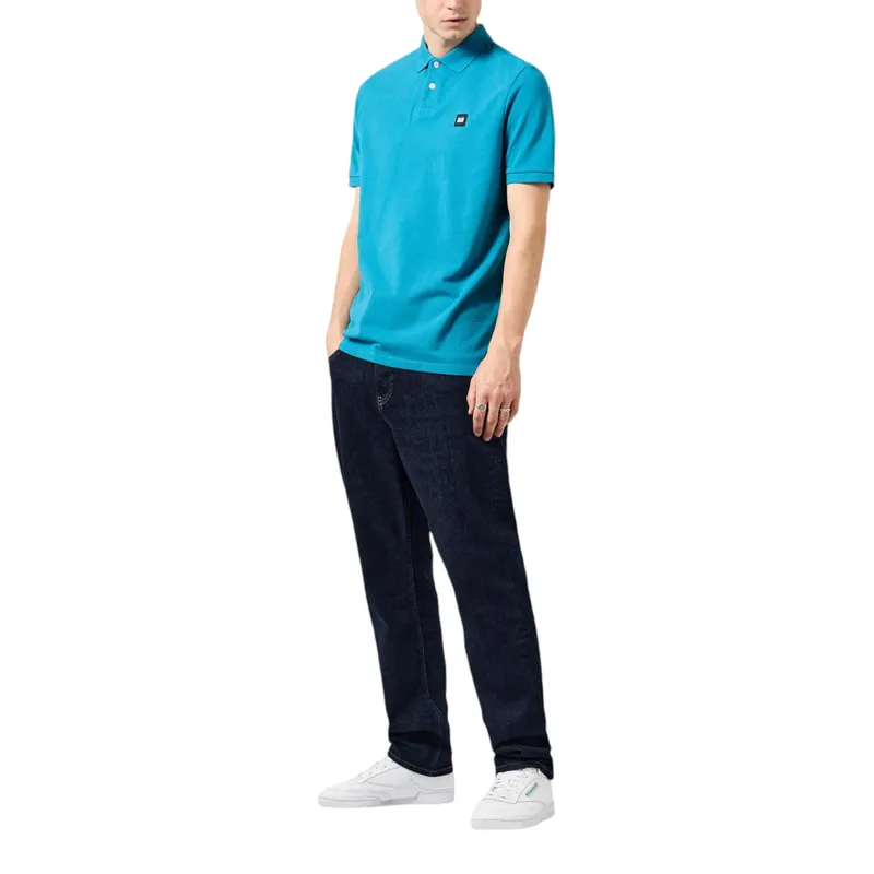 weekend offender mens polo shirts caneiros short sleeve kingfisher blue0