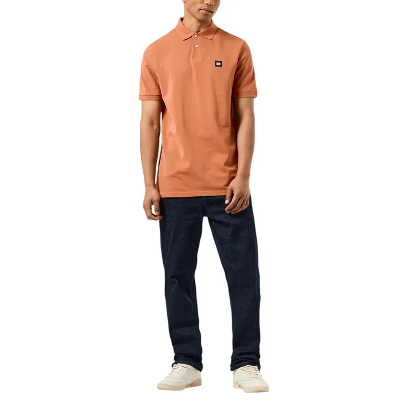 weekend offender mens polo shirts caneiros short sleeve orange0