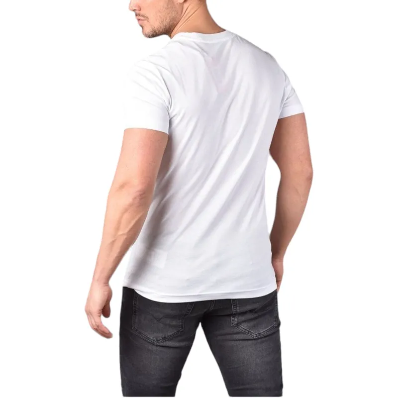 diesel t-diegor mens t shirts chalk logo cotton white tee0